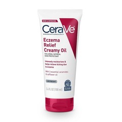 CeraVe Eczema Relief Creamy Body Oil, Eczema Calming Cream With Colloidal 3.4oz