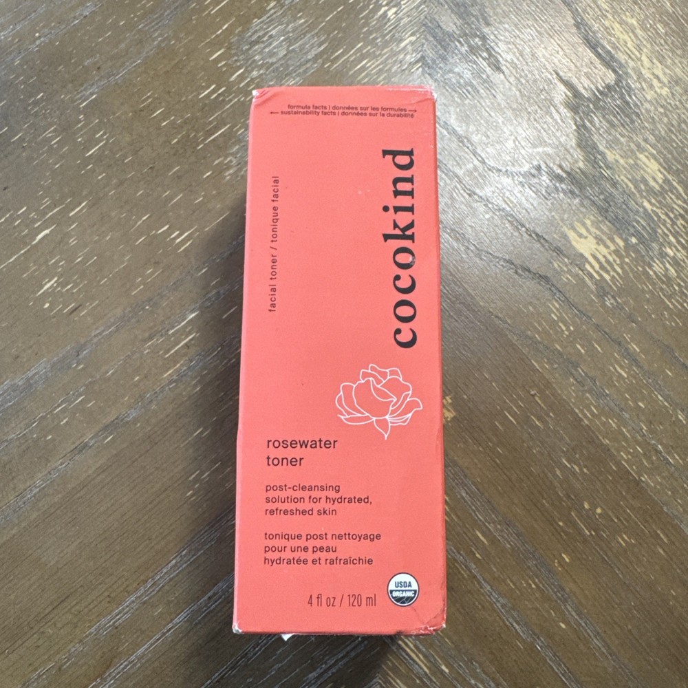 Cocokind Organic Rosewater Facial Toner 4 fl oz | 120 ml Free Shipping NIB