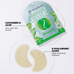 Vitamasques Hydrogel Eye Pads – Infused with Real Petals, under Eye Mask, Birthd