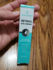 SILKDERMIS Retinol Eye Cream Reduces Dark Circles, Puffiness,Fine Lines .7oz New