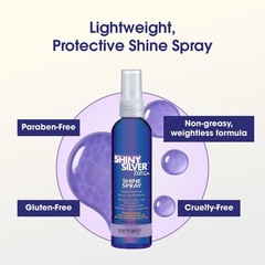 One &lsquo;n Only Shiny Silver Ultra Shine Spray – Purple Hair 4 Fl Oz (Pack of 1)
