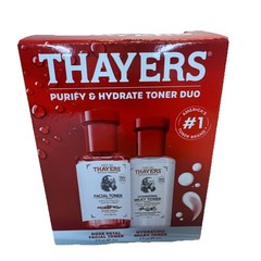 Thayers Purify & Hydrate Toner Duo Rose Petal & Hydrating Milky toner 3oz Each