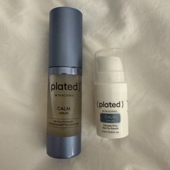 Plated Skin Science Calm Serum 15ml 0.5 fl oz & 5ml Travel Size New Ships Fast