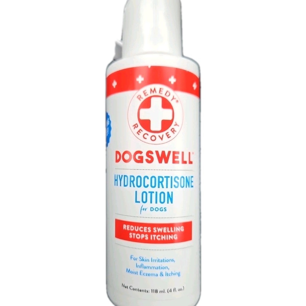 DOGSWELL Remedy + Recovery 0.5% Hydrocortisone Lotion for Dogs, 4.4oz