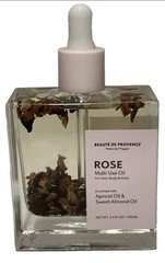 Beaute De Provence Rose Multi Use Oil Apricot Oil & Sweet Almond Oil 3.4 fl oz