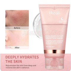 2 Pack Collagen Overnight Peel-Off Facial Mask Night Care Cream Set