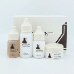 FLASKIN Essential Protein Skincare Discovery Set (4 pcs) Travel Size K-Beauty