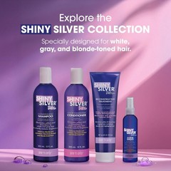 One &lsquo;n Only Shiny Silver Ultra Shine Spray – Purple Hair 4 Fl Oz (Pack of 1)