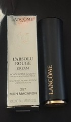 LANCOME L&rsquo;Absolu Rouge CREAM 257 MON MACAROON Shaping Lipstick NEW Box FULL SIZE