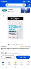 Neutrogena Hydro Boost+ Niacinamide Serum Fragrance-Free, 1.0fl.oz (29ml)
