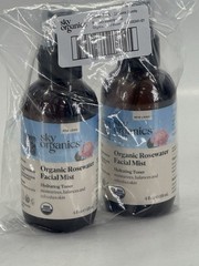 Pack of 2 – Sky Organics Organic Rosewater Facial Mist Hydrating Toner | 4 fl oz