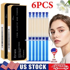 6pcs Peptide Collagen Elastic Essence Cream Anti-Wrinkle Firming Micro-Molecular