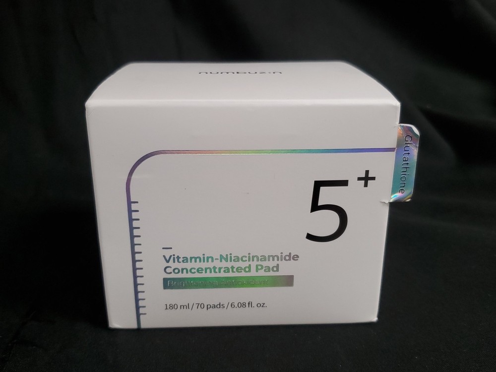 NUMBUZIN No.5+ Vitamin-Niacinamide Toner Pads 70ct Brightening Exp.08/2027 NEW