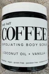 New Coffee Body Scrub with Coconut Oil and Vanilla 19 Oz