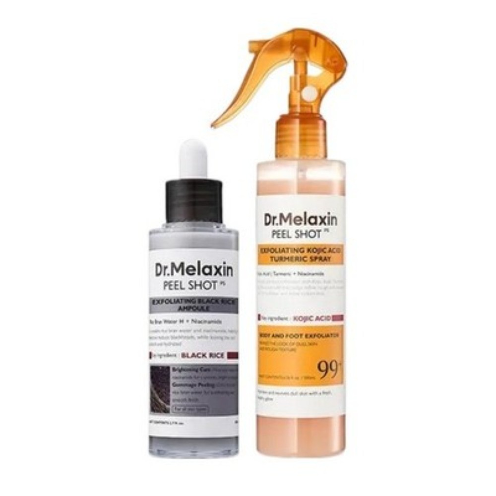 Dr. Melaxin Radiant Glow Duo – Gentle Exfoliant, Dark Spot & Texture Care