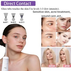 4 In 1 High Frequency Darsonval Spot Acne Remove Face Hair Body Spa Skin Care