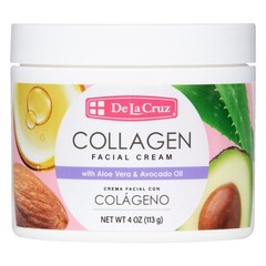 De La Cruz Collagen Facial Cream, Paraben Free & Made in USA, 4 oz.