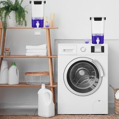 Soaoo 3 Set 87 oz Liquid Laundry Detergent Dispenser with Faucet and 87