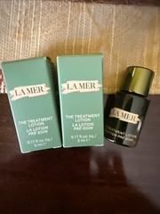 2X La Mer The Treatment Lotion Sample (2 Bottles) 0.17oz/5ml Each New In Box