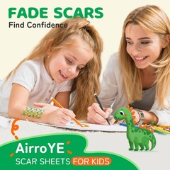 Silicone Scar Sheets for Kids Scars: Dinosaurs 1.6&Prime;x 60&Prime; Roll, Multicolor