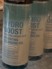 Three (3) Neutrogena Hydro Boost Fragrance Free Foaming Face Wash, 5.5 fl. oz