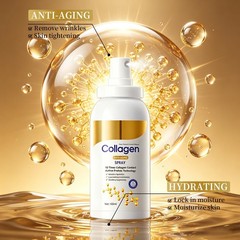 2pcs Collagen Spray, Collagen Body and Face Serum Lotion, Plumping and Care S…