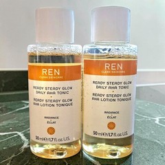 RARE 2 PC REN Ready Steady Glow Daily AHA Tonic 1.7oz/50ml X 2 SET Discontinued