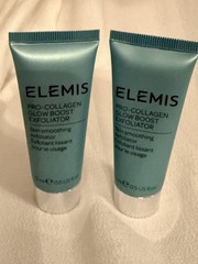 ELEMIS Pro-Collagen Glow Boost Exfoliator 0.5 fl oz Travel Size X 2