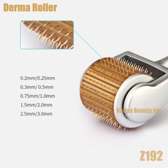 192 Titanium DERMAROLLER Skin Therapy Facial Recovery Micro Pins Roller MTS