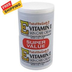 Fruit Of The Earth Bogo Cream Vitamin-E 4oz. Jar by 4 Fl Oz (Pack of 2)