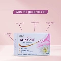 Kozicare Kojic Acid & Glutathione Soap For Glowing Skin – Pack of 3