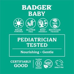 Badger Mineral Baby Sunscreen Cream SPF 40, 98% Organic 2.9 Fl Oz (Pack of 1)