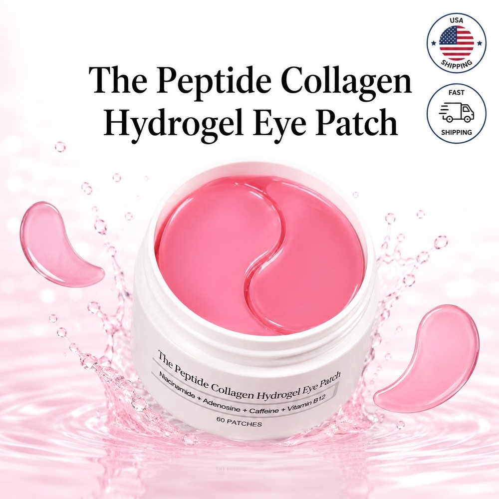 Eye Patches with PDRN Collagen, Instant Anti-Wrinkle Eye Mask 60 patches
