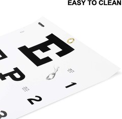 Snellen Eye Chart Eye Charts for Eye Exams 20 Feet 22×11 Inches Low Vision