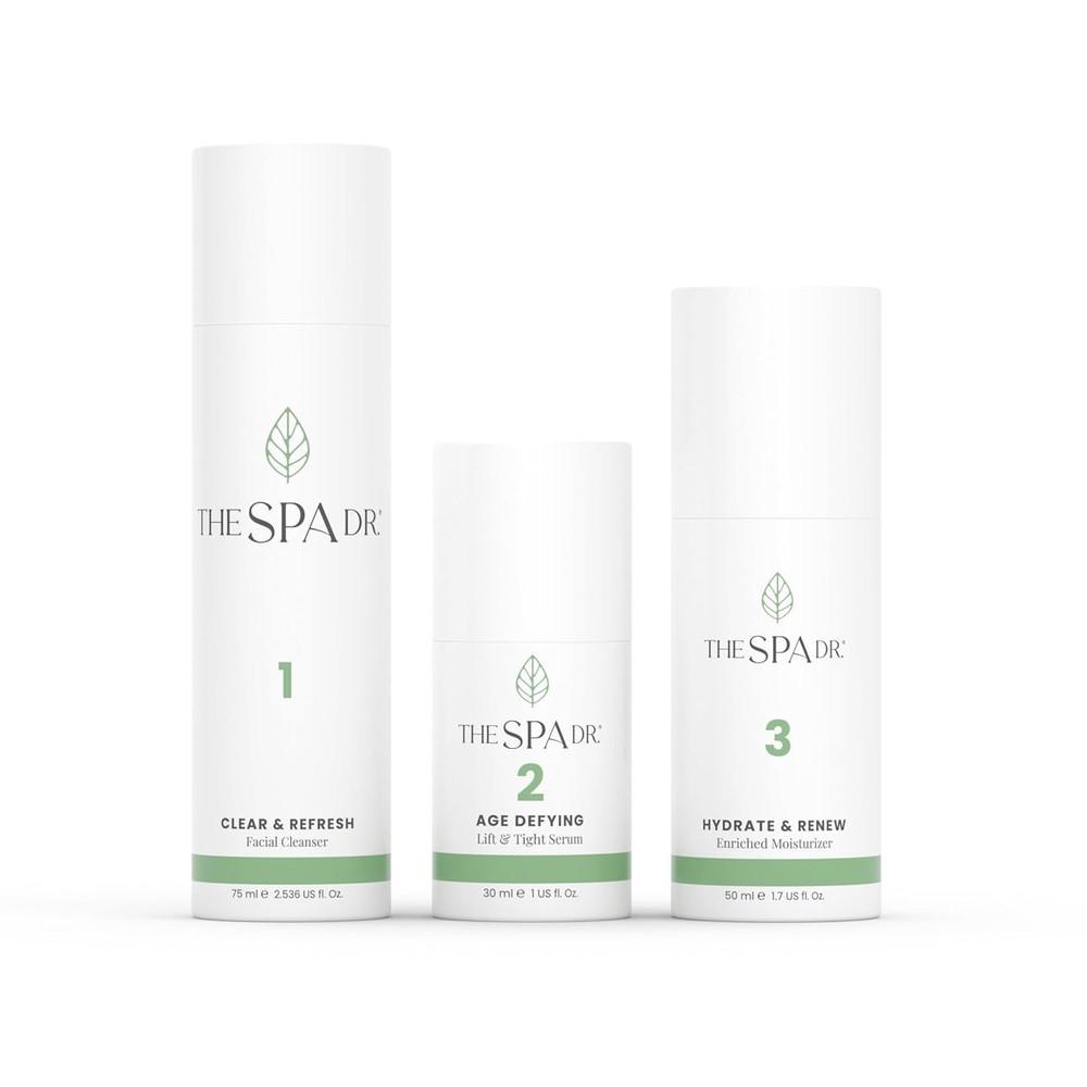 The Spa Dr. 3-Step Age-Defying Skincare System Anti-Aging Skin Care STEP 1 2 &3