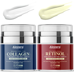 Alozera Retinol & Collagen Face Cream Duo – Anti-Aging, Firming, Hydrating