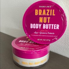 Trader Joe&rsquo;s Ultra Rich Brazil Nut Body Butter 8 oz (2-Pack) Salted Caramel NEW