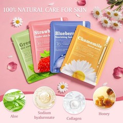 30pcs Face Masks Skincare, Bulk Facial Masks for Women Skin Care, Sheet Masks…