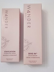 Wander Beauty COMBO Dive In Moisturizer & Staycation Hydrating Mask NEW