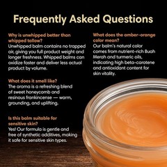 Manuka Honey Frankincense Tallow Balm, Handmade Grass-Fed Beef Tallow, Hydrating