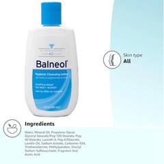 (Pack of 3) Balneol Hygienic Cleansing Lotion Soothing Relief, 3 Ounce Bottle