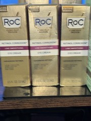 Lot 3 RoC Retinol Correxion Eye Cream – Line Smoothing 0.5oz New- Fresh NIB