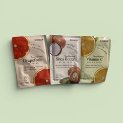 KONEUK Collagen Essence Mask Sheet Set of 3, random scents