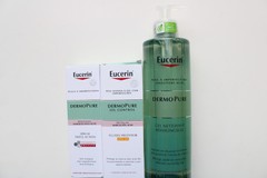 Eucerin DermoPure Oil Control Triple Effect Serum 40ml,Fluid,Cleansing Gel 400ml