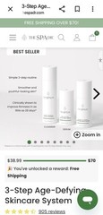 The Spa Dr. 3-Step Age-Defying Skincare System Anti-Aging Skin Care STEP 1, 2 &3