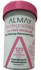 Almay Micellar Eye Makeup Remover Pads 120ct Oil-Free Biodegradable