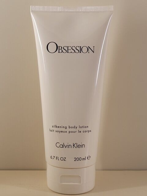 OBSESSION By CALVIN KLEIN SILKENING BODY LOTION 6.7 OZ HUGE SIZE UNBOX