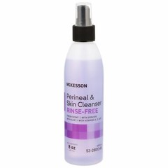 McKesson Rinse-Free Perineal Wash Scented Skin Cleanser 8 oz Pump Bottle 1 Ct