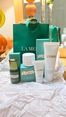 La Mer 4pc Cream, Cleanser, Mask, Lotion Travel Gift Set with Bag NIB