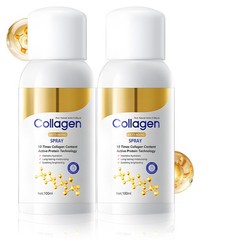 2pcs Collagen Spray, Collagen Body and Face Serum Lotion, Plumping and Care S…